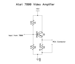 Atari 7800 video amplifier circuit.