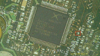 DEBUG solder point.