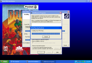 Installing Doom for PocketPC.